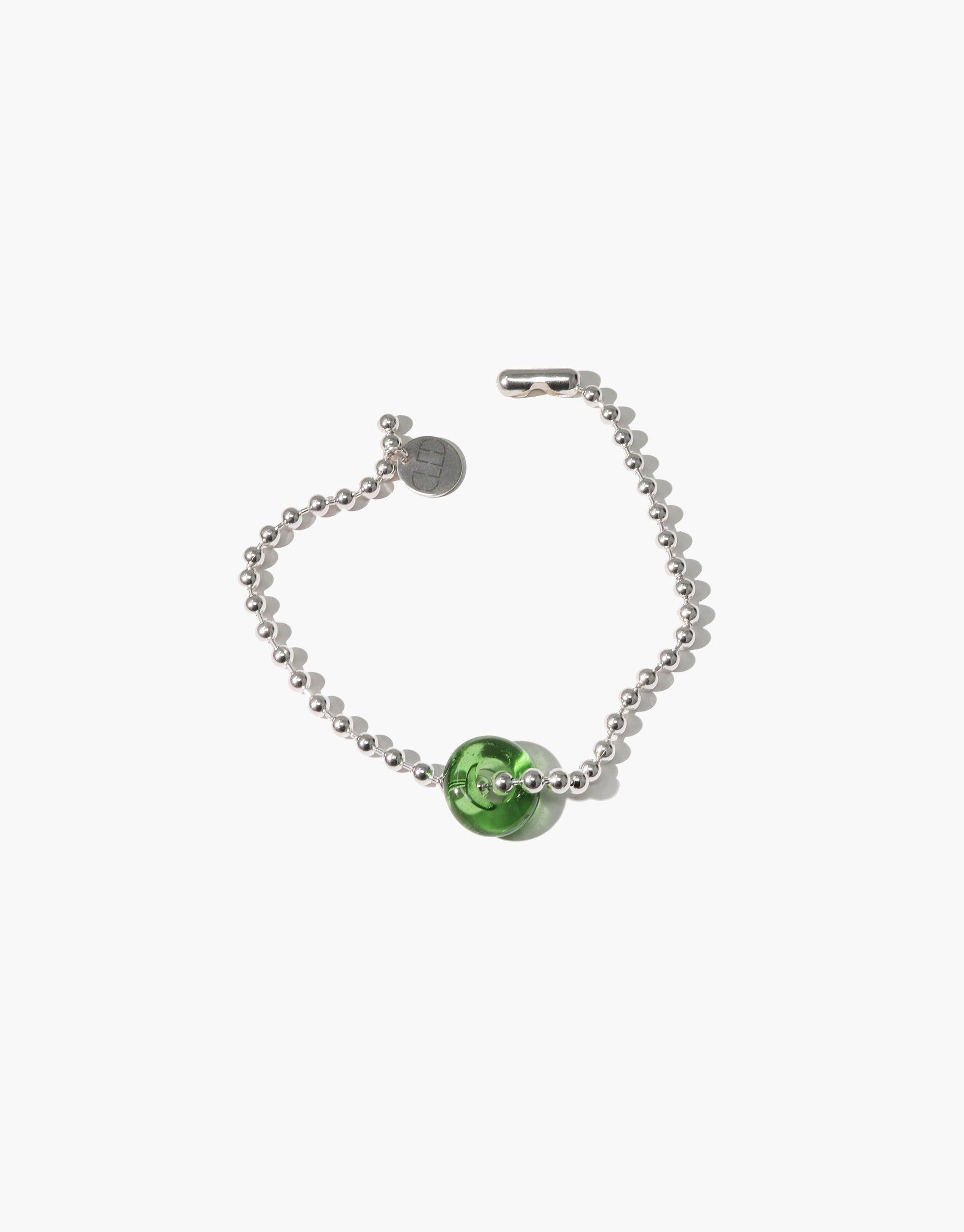 Donut Ball Bracelet - CLED BRACELETS ALL JEWELRY, new, Prism Donut Ball Bracelet - Clear Air / Sterling Silver