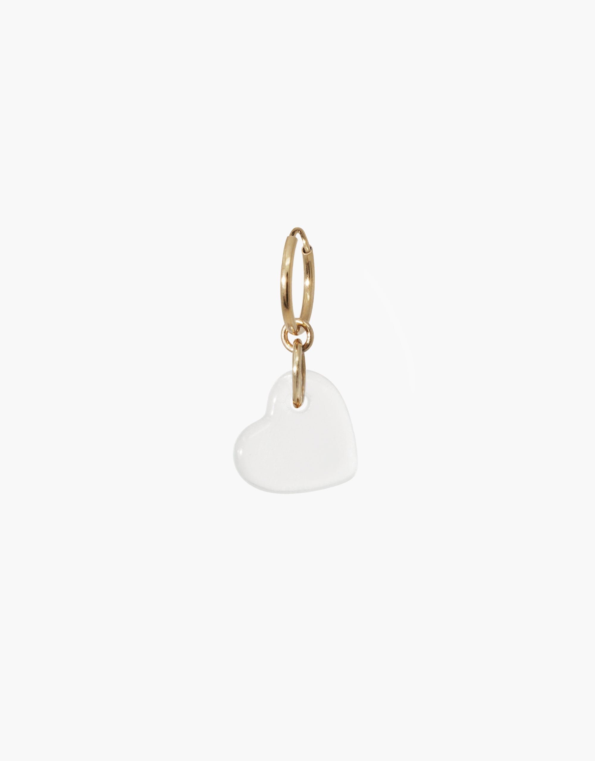 Heart | Icon Charm Hoop Earring