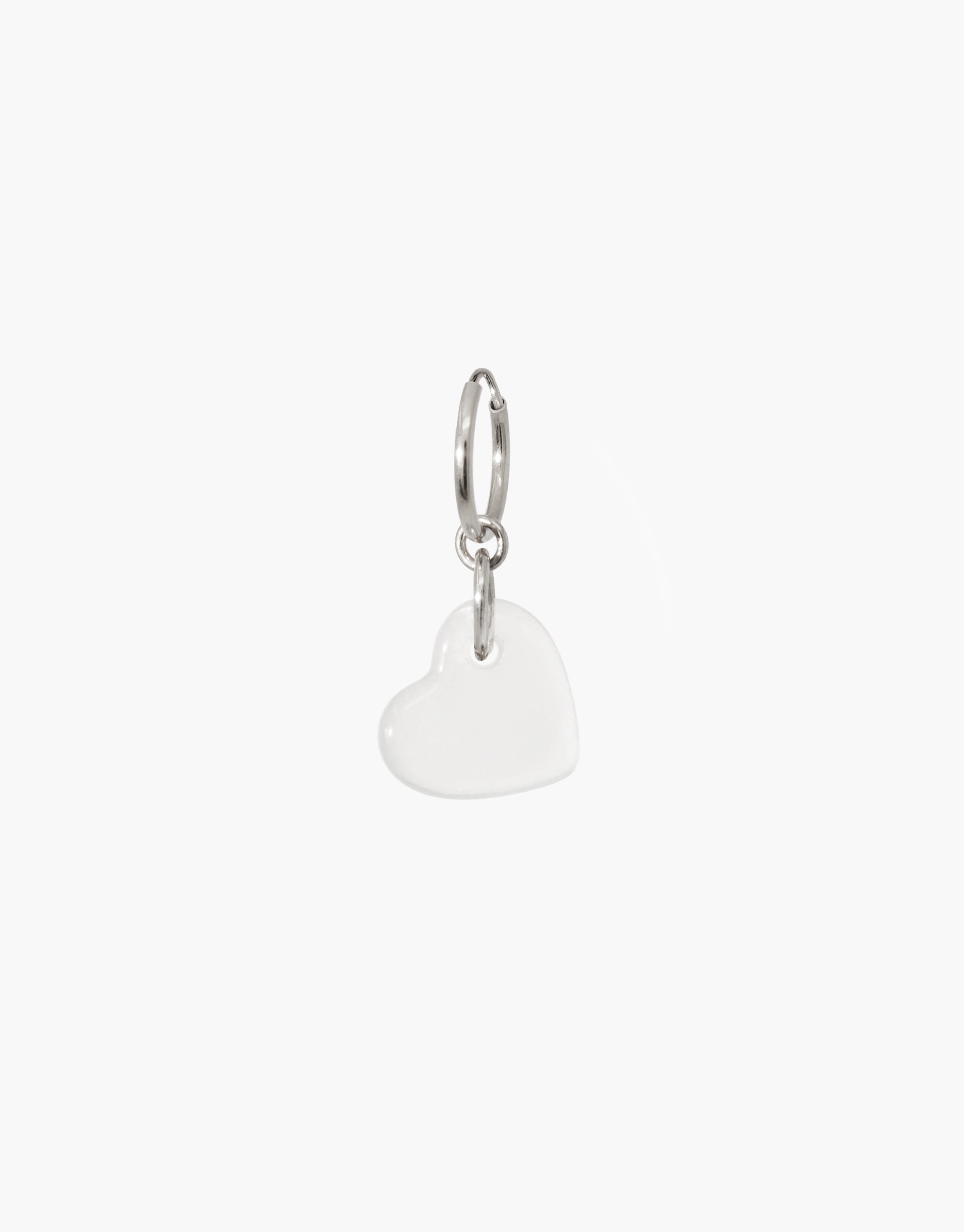 Heart | Icon Charm Hoop Earring