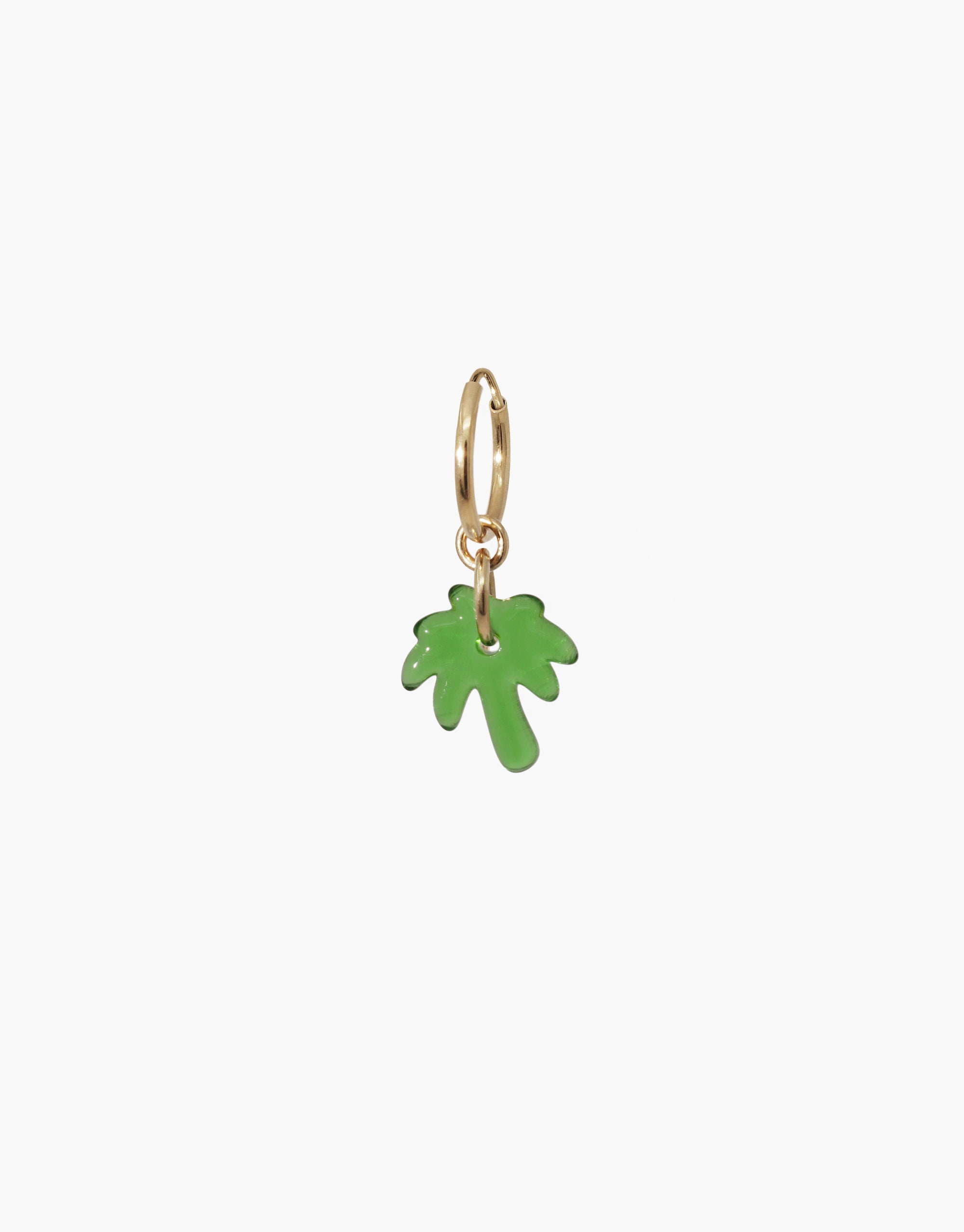 Palm Tree | Icon Charm Hoop Earring