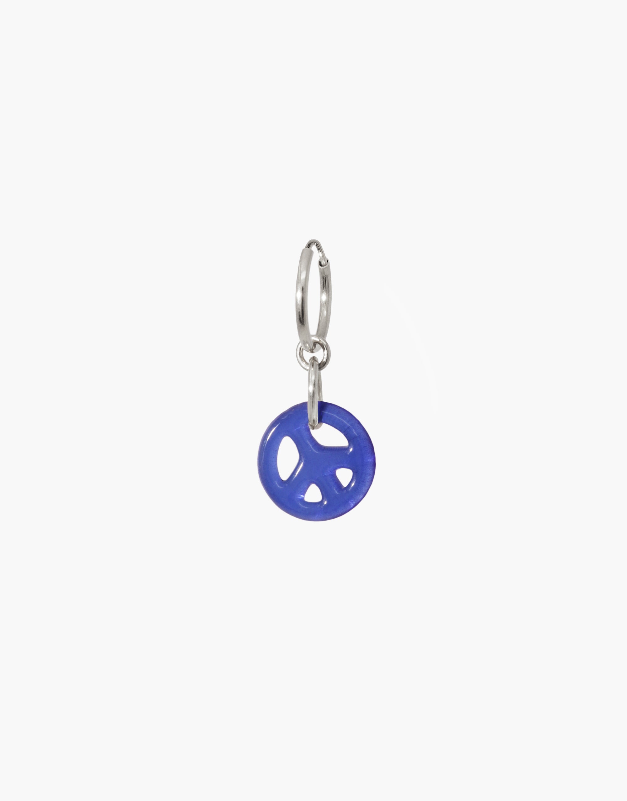 Peace | Icon Charm Hoop Earring