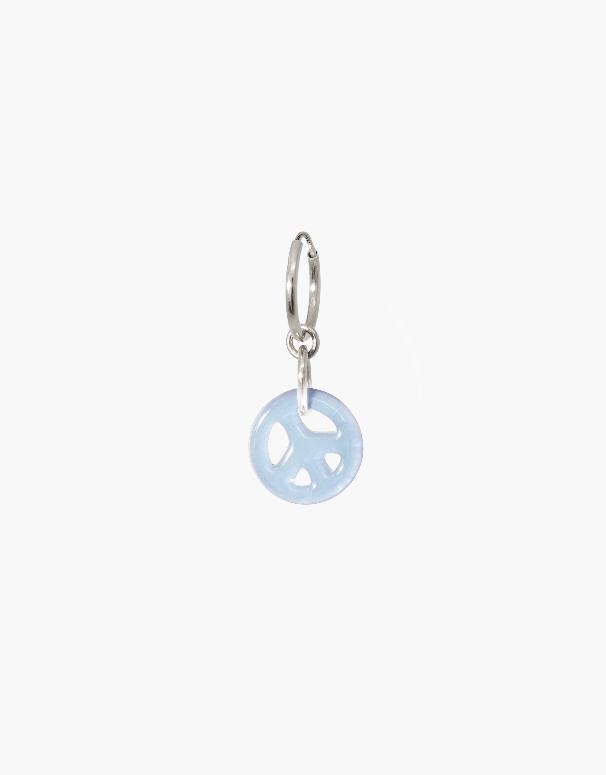 Peace | Icon Charm Hoop Earring