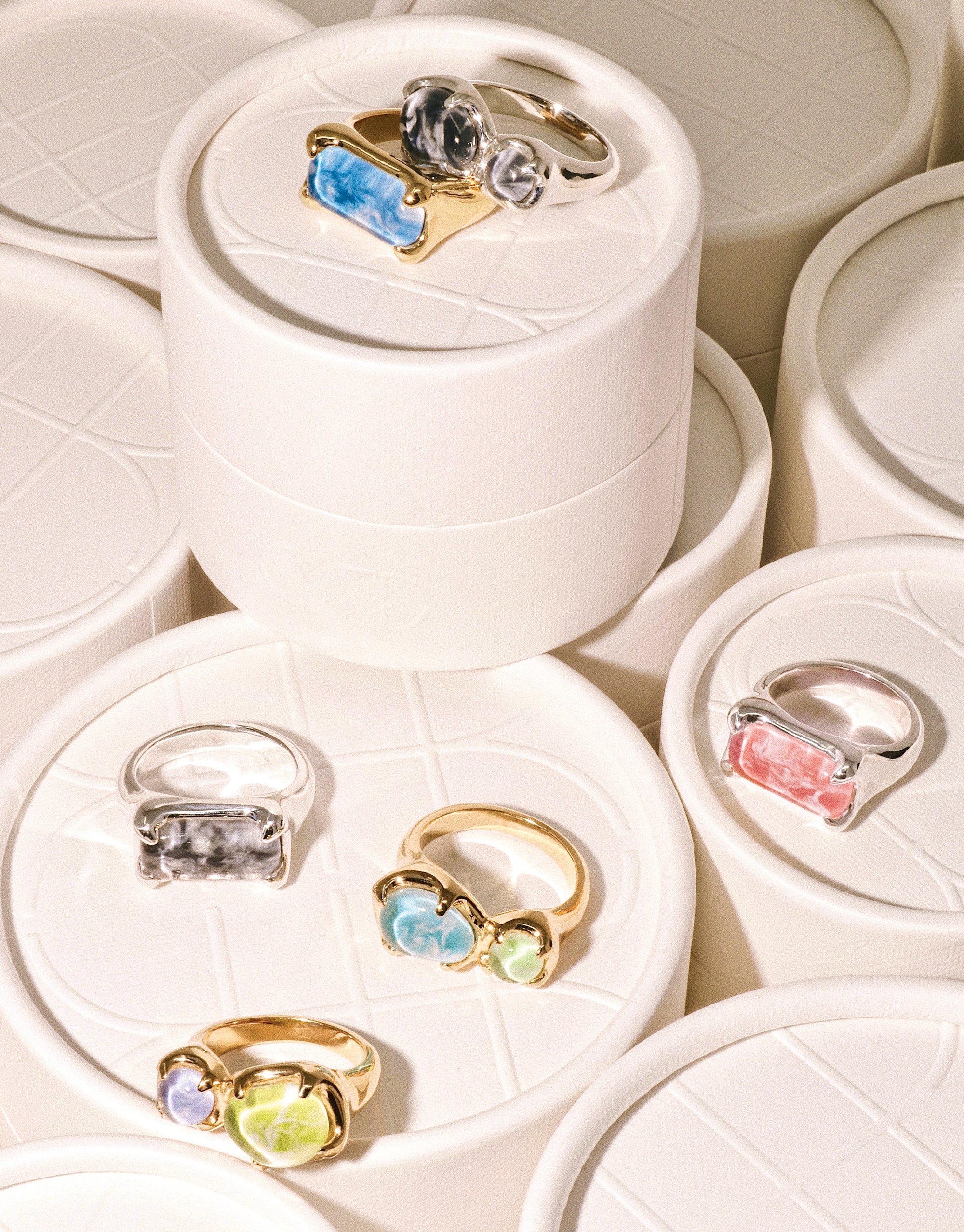 Beam Ring | Marble