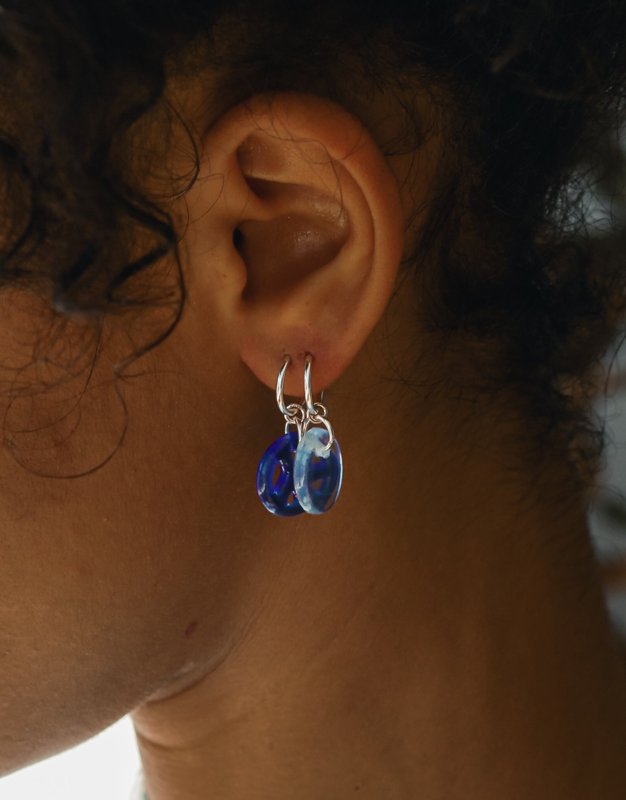 Peace | Icon Charm Hoop Earring