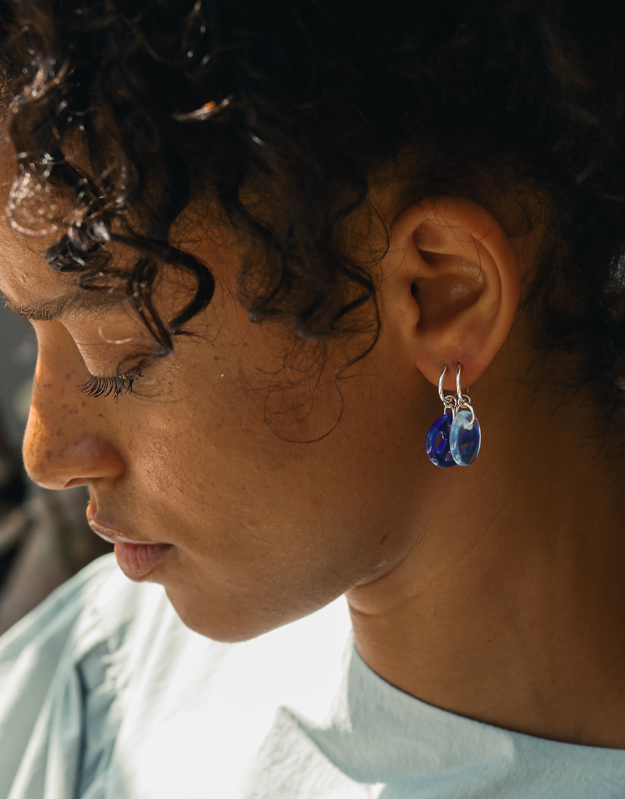 Peace | Icon Charm Hoop Earring