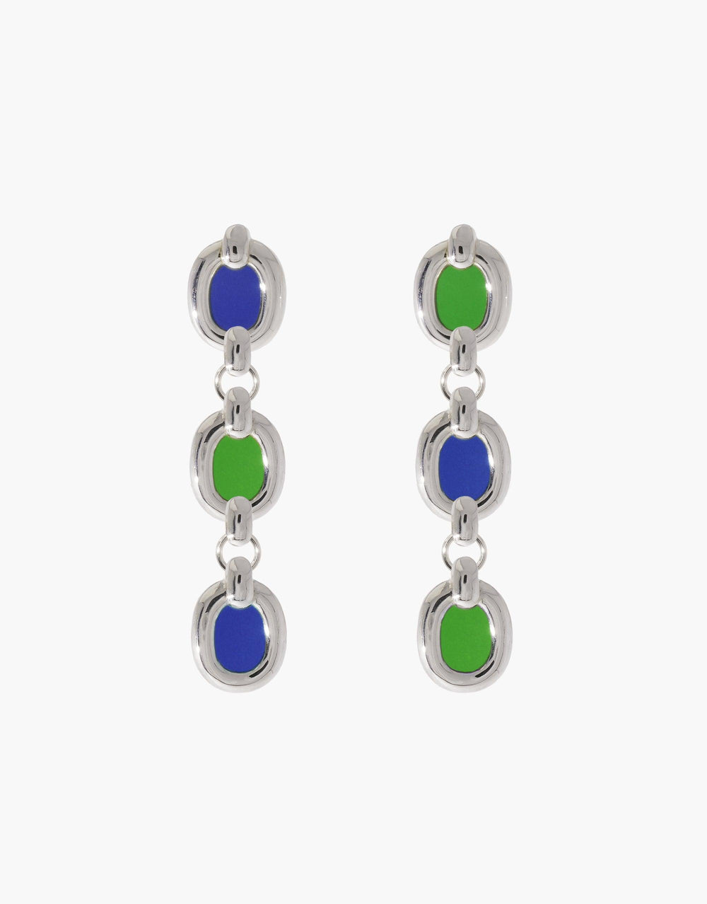 Trio Core Loop Earrings Sustainably handmade in LA from discarded materials