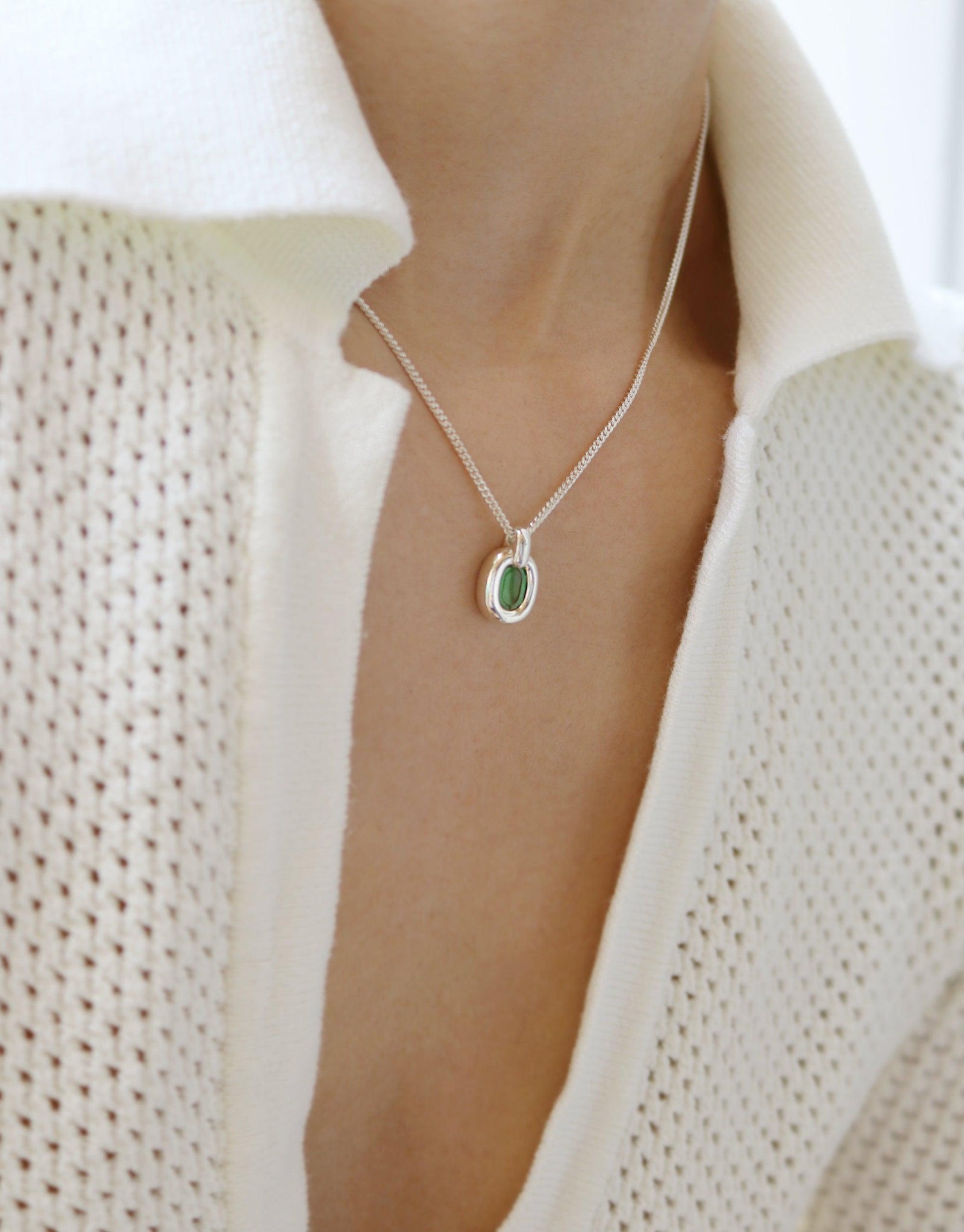 Small Core Loop Necklace Sustainably handmade in LA from discarded ...