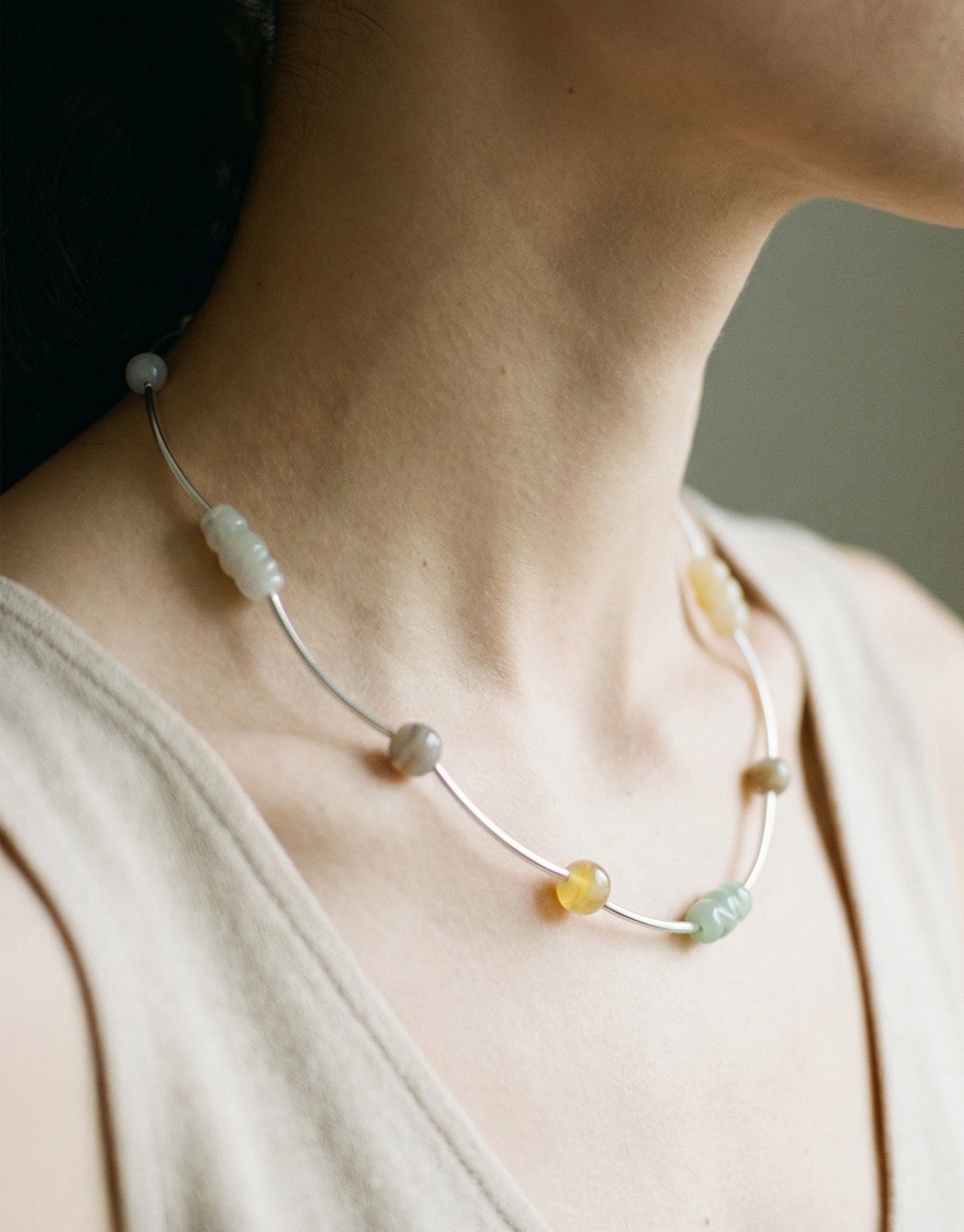 Halo Necklace | Soft Sustainably handmade in LA from discarded