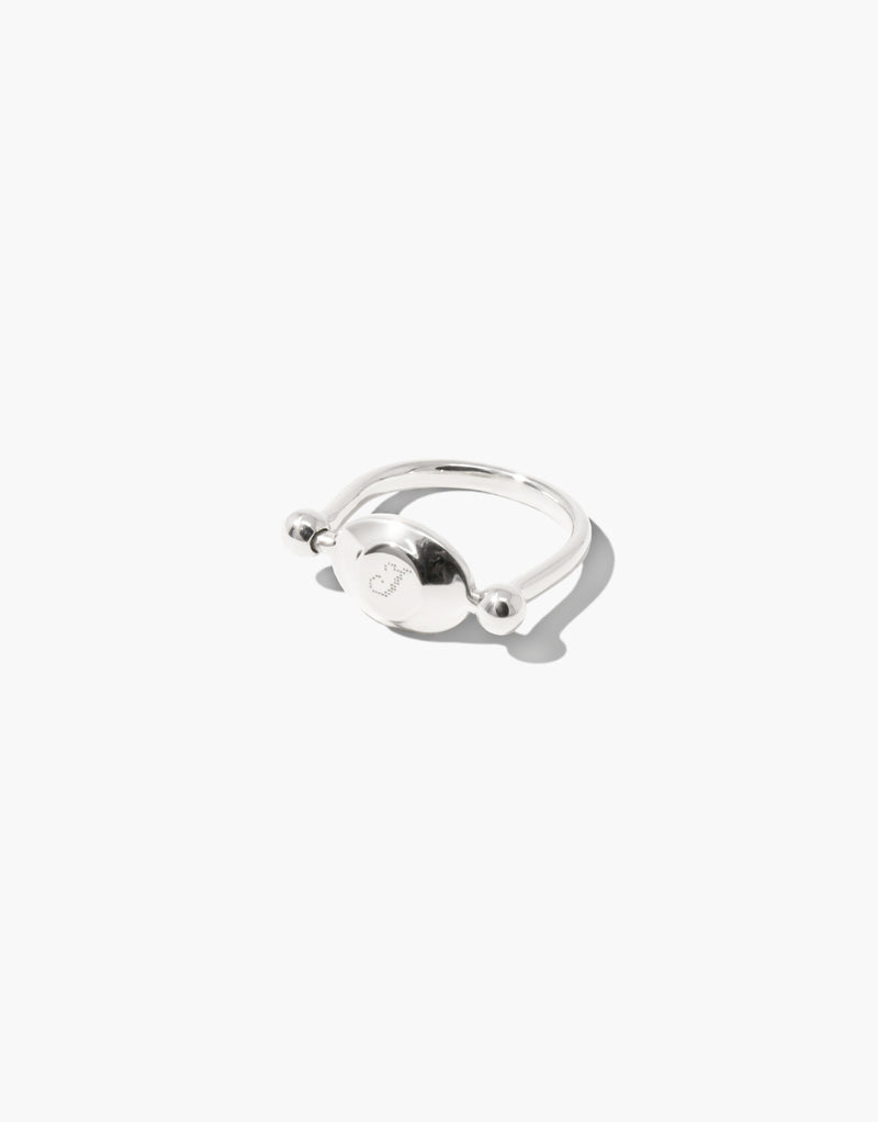 LAS Oval Swivel Ring | Metal | Engraving