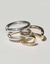 Infinite Loop Ring Sustainably handmade in LA from discarded materials