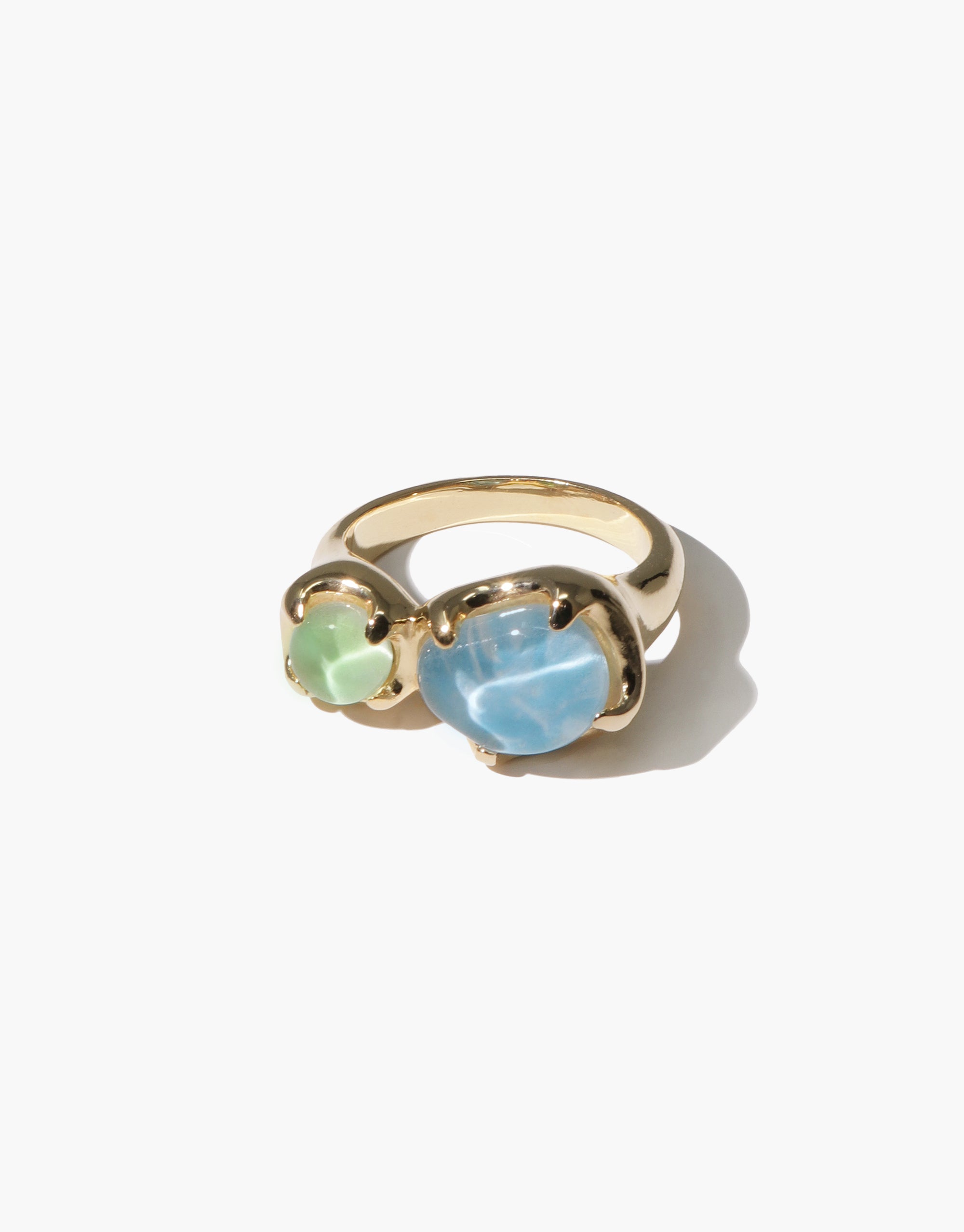 Duo Beam Ring | Marble